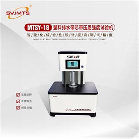 天津美特斯塑料排水带芯带压屈强度试验机